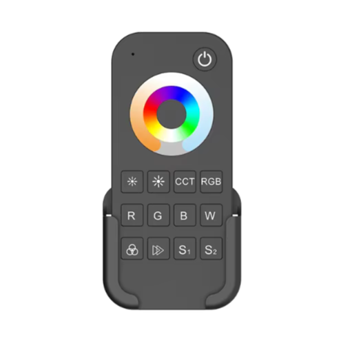 RT5 Handy Remoter RF 2.4g 1 Zone RGB+CCT Led Remote Control Wireless Touch Color Wheel LED Dimmer Battery Powered