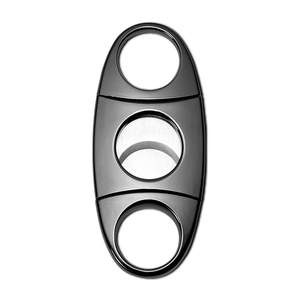 豪华不锈钢铝合金便携式雪茄切割机可折叠设计，单手操作轻松耐用 - Product Image 3