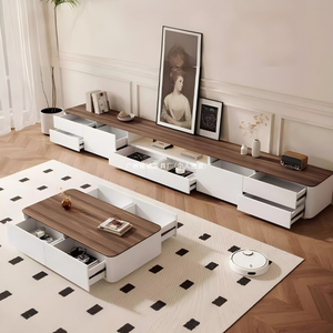 Mueble de <span class=keywords><strong>TV</strong></span> Moderno y Clásico de Lujo <span class=keywords><strong>MEGA</strong></span>, Mueble Metálico de Alta Calidad con Almacenamiento para Sala de Estar - Product Image 1