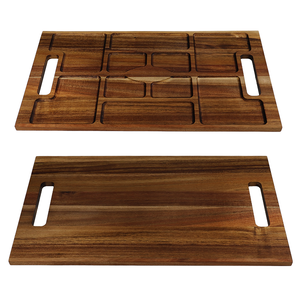 Bandeja <span class=keywords><strong>de</strong></span> <span class=keywords><strong>Madera</strong></span> Hecha a Mano Personalizada con Grabado, Tabla <span class=keywords><strong>de</strong></span> Quesos <span class=keywords><strong>y</strong></span> Charcutería <span class=keywords><strong>de</strong></span> <span class=keywords><strong>Madera</strong></span> <span class=keywords><strong>de</strong></span> Acacia para Desayuno, Almuerzo <span class=keywords><strong>y</strong></span> Cena - Product Image 1