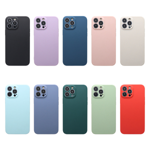 <span class=keywords><strong>Coque</strong></span> de téléphone en TPU souple de couleur mate personnalisée avec logo d'usine à prix avantageux pour iPhone 11 12 13 14 Pro Max - Product Image 6