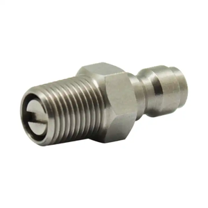 Đầu nối nhanh bằng thép không gỉ <span class=keywords><strong>HPA</strong></span> 8mm, đầu nối đực, có van một chiều Foster dành cho phụ kiện PCP Paintball - Product Image 1