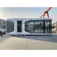 Maison préfabriquée moderne - Design capsule spatiale, structure en acier Apple Cabin, maisons mobiles
