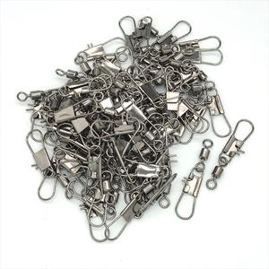 Mousquetons pivotants en acier inoxydable My-101b pour la pêche, accessoires de leurres pour eau salée, couleur noire, support OEM - Product Image 1