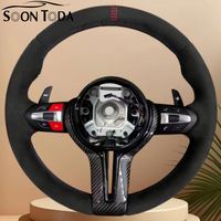 Volant en suède M Performance avec boutons rouges M et palettes de changement de vitesse pour BMW E90 F30 F80 M3 F10 M5 F82 M4 F20 F32 Tous modèles