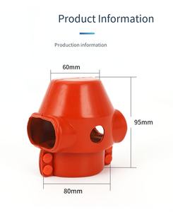 Capuchon de protection en caoutchouc de silicone RUNDE DRQ anti-oiseaux, protection de condensateur, isolation, protection - Product Image 3