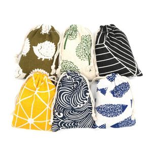 Customizable Logo Organic Cotton Drawstring <b>Bags</b> for Coffee <b>Beans</b> White Recyclable Washed Friendly Pouches for Shopping Packing - Product Image 3