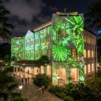 Proyector de Mapeo 3D de Alto Brillo para Arte Visual en Exteriores y Exhibiciones Culturales en Edificios