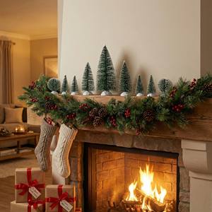 Mini Árbol <span class=keywords><strong>de</strong></span> Navidad SANWEI, Decoración Navideña <span class=keywords><strong>de</strong></span> Mesa, Mini Árbol <span class=keywords><strong>de</strong></span> Navidad Artificial <span class=keywords><strong>de</strong></span> Escritorio - Product Image 1