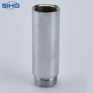 Latón amarillo Color macho cuadrado igual accesorios sanitarios Base aceite agua Gas latón extensión pezón tubería conector cabeza - Product Image 6