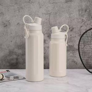 Thermos à large ouverture 750 ml 950 ml en acier inoxydable, bouteille d'eau isolée sous vide avec poignée pour le camping - Product Image 3