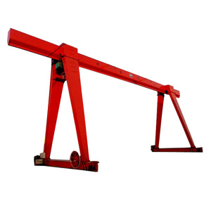 Grue portique monopoutre sur rail de 5t, 6t, 7t, 8t, 30 tonnes avec moteur et boîte de vitesses à vendre - Product Image 1