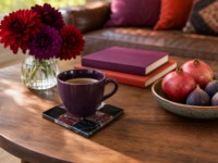 Sous-verre en marbre naturel résistant à la chaleur, sous-verre en pierre pour salon, table à manger, tasse à café ou à thé, logo personnalisé, vente en gros