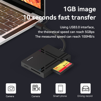 Concentrador USB C con lector de tarjetas 5 en 1 USB 3,0, adaptador de lector de tarjetas de memoria SD TF CF XD MS, proveedores