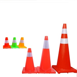 Yol uyarısı kullanılan emniyet konileri pvc plastik trafik bariyeri konisi - Product Image 5