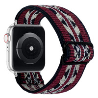 Bracelet élastique en nylon ajustable IVANHOE pour Apple Watch 44mm 40mm 45mm 41mm Solo Loop IWatch 3 4 5 Se 6 7