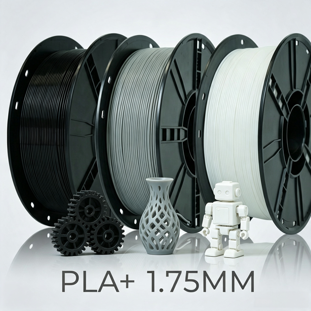 PLA Pro 3D Printing Filament 1.75mm High Toughness Industrial Grade PLA+ Material +/- 0.02mm 1KG Spool RoHS & Reach Certified