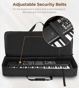 Étui de transport rembourré pour clavier d'instrument portable, sac de transport pour clavier de piano avec rembourrage épais, échantillon gratuit - Product Image 4