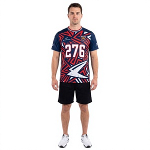 Camisetas de Lacrosse de Secado Rápido y Transpirables, Diseño Personalizado, 100% Poliéster, Unisex para Adultos, Reversibles, con Malla y Estampado para Equipos - Product Image 1