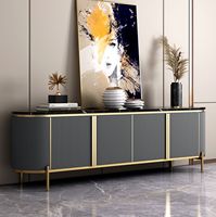 Ensemble Meuble TV et Table Basse Modernes de Luxe Brillants 2026 – Collection Salon – Vente Flash