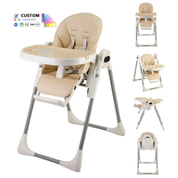 Chaise haute multifonctionnelle pliable pour l'alimentation de bébé Chaise de salle à manger portable pour enfants et bébés