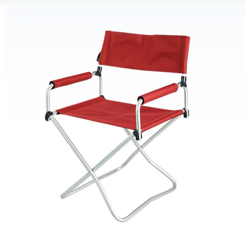 Bureau Simple bureau directeur rouge D chaise mode décontractée chaise pliante Portable Camping Tube en aluminium loisirs plage chaise
