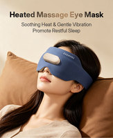 Masque oculaire chauffant et vibrant avec contrôle de la minuterie pour l'aide au sommeil et la blocade de la lumière