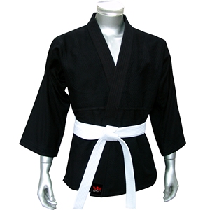 Kimono de judo noir personnalisé 15oz, poids léger, bon prix, pour la pratique des arts martiaux - Product Image 2