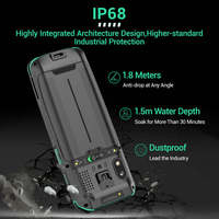Pemindai Barcode Kokoh Coletor Pda Scanner Android 13 IP68 NFC Reader Baterai Lepas Pasang 4 Inci Octa-core Stok Tersedia