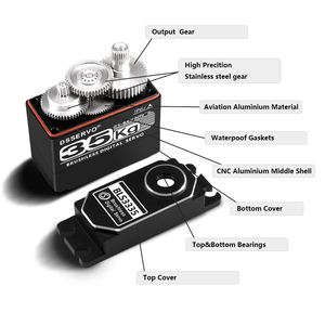 Servo Dsservo BLS3335 de 35 KG, Motor sin Escobillas a Prueba de Agua para Autos RC Baja 1/8, 1/10, 1/12 y Robótica - Product Image 5