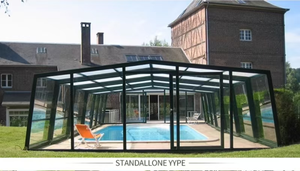 Volets en aluminium de qualité industrielle, avec volets latéraux coupe-vent, pour pergola extérieure, auvent durable en alliage d'aluminium. - Product Image 6