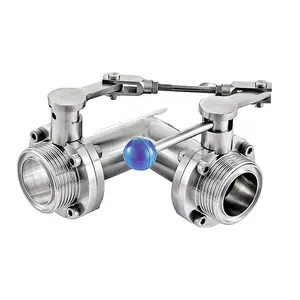 Sanitary Hygienic Stainless Steel Manual Butterfly Valve Manufactures