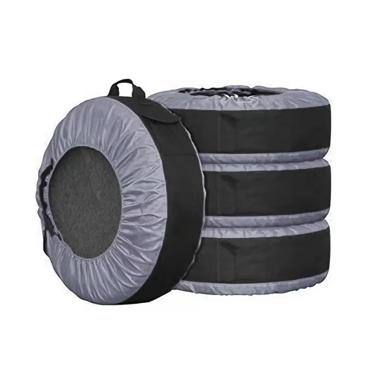 Durable Winter Wheel Storage Tote Seasonal Spare Tire Cover with Handle against Dust and Scratches