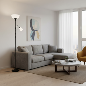 BEL <b>AIR</b> HOME - Varese Floor Lamp 1xE27 and 1xE14(BULBS NOT INCLUDED) 178cm - Ideal for Living Rooms and Studios - Modern and Fun - Product Image 3