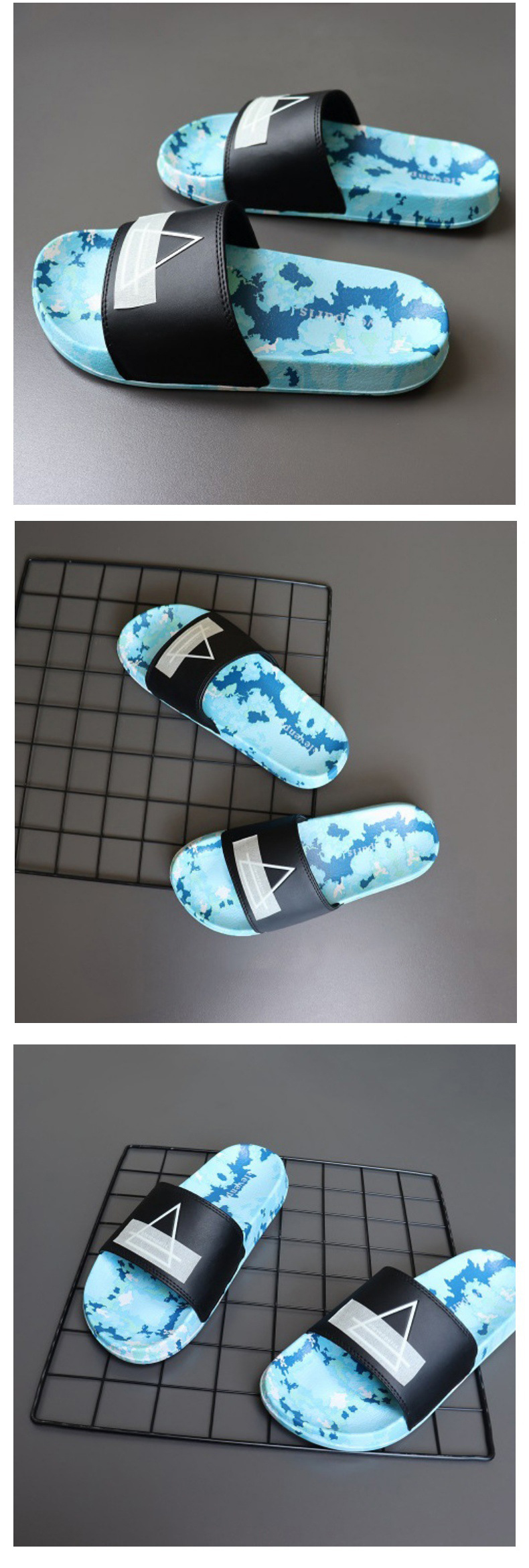 Custom Logo Boys Slides EVA PVC Indoor Sandals Wholesale Men Slippers and Shoes