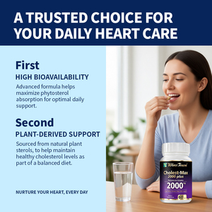 WinsTown Cholest Max <span class=keywords><strong>2000</strong></span> Plus, Complejo de Fitosteroles, Esteroides Vegetales Naturales para la Salud Cardiovascular - Product Image 2