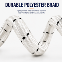 Cordon élastique industriel de 32 mm de diamètre en polyester et latex, haute sécurité, durable, accessoires de lanceur de catapulte pour drones