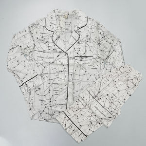 Venta al por mayor de pijamas de poliéster suaves y cómodos de 2 piezas para mujer de talla grande conjuntos de ropa de dormir tejida transpirable primavera Etiqueta Privada - Product Image 5