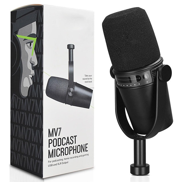MV7 Studio XLR MV7 Dynamic Microphone Professional USB Computer MV7 Microphone for Streaming Gaming for Broadcast/Podcast