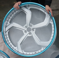 Jantes forgées sur mesure Duaxen Forgealloy à profil profond 20 22 24 26 28 pouces, jantes DUB 5 branches forgées en 2 pièces pour Chevrolet
