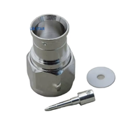 Connecteur coaxial RF mâle de type N 50 ohms à souder pour câble super flexible de 1/2''