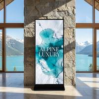 Kiosco de Señalización Digital de Pantalla Completa, 43, 49, 55, 65 Pulgadas, 4K, Pantalla Táctil Comercial para Publicidad, Fabricante OEM