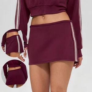 Pabrik Logo Kustom OEM/ODM - Rok Tenis Pendek Wanita Bahan Modal dengan Celana Pendek Kompresi Terpadu - Olahraga Kebugaran - Product Image 1