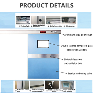 Fabricante de China, sala limpia hermética de Hospital de alta calidad, <span class=keywords><strong>puerta</strong></span> corredera automática <span class=keywords><strong>con</strong></span> interruptor de pie, sensor sin contacto - Product Image 6