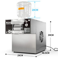 Machine à glace pilée commerciale Bingsu avec 4 bacs, fabrication rapide de glace, type broyeur à bouteille d'eau pour les magasins de boissons