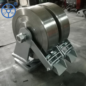 Doppelrad Industrielager 2000kg 2T 3 Tonnen PU Extra Schwerlast-Lenkrollen - Product Image 5