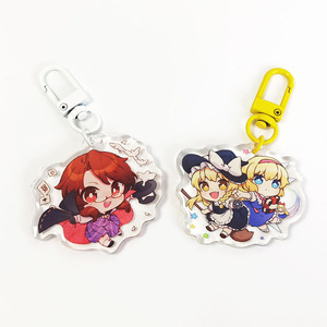 Bán Buôn Tùy Chỉnh Thiết Kế In Ấn Nhựa Acrylic Charms Keychain Với Epoxy Glitter - Product Image 4