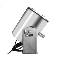 Fontaine circulaire moderne XYH en acier inoxydable avec jet sautant et lumière LED subaquatique, garantie 2 ans, 12/24V