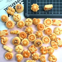 Mini pain beurre miniature, accessoires pour kit de bijoux DIY, pince à cheveux crème faite main, élastique à cheveux, décoration aimant de réfrigérateur, décoration effet goutte d'huile