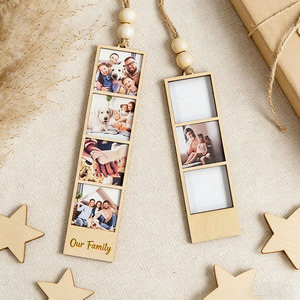 <strong>Personalised</strong> Father's Day Photo Frame Fathers Day Photo Magnet Birthday Gift Frame Custom Name <strong>Wooden</strong> <strong>Sign</strong> - Product Image 4